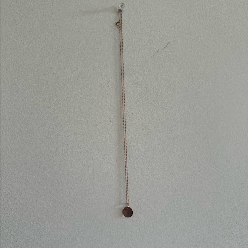 Copper “J” Necklace